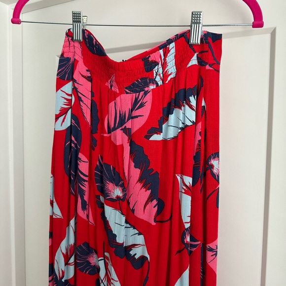Express tropical feather print maxi skirt - Picture 3 of 4